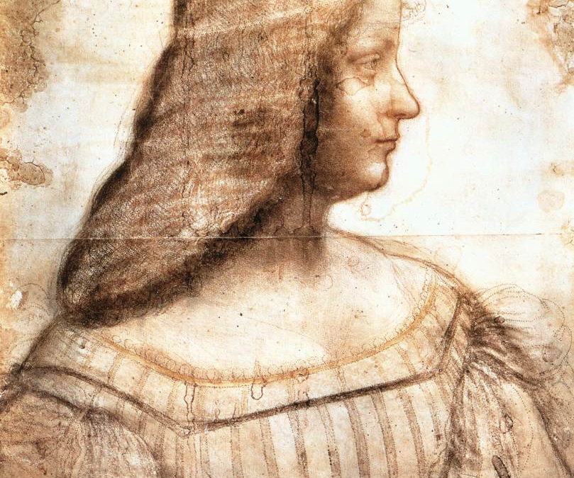 Isabella D’este’s unfinished portrait.